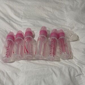 Dr. Brown's Pink-Accented Baby Bottle Set (6)